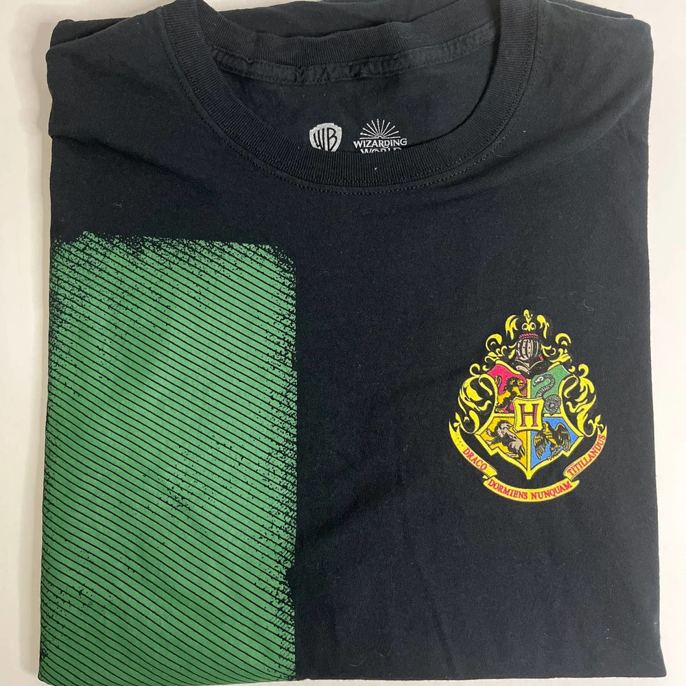 Warner Bros. Slytherin Green & Black T-Shirt, XL, Wizarding World By LootCrate